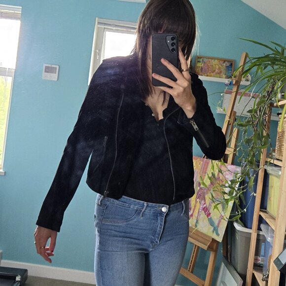 Black versatile leather jacket, size S - Glassons - Picture 11 of 11